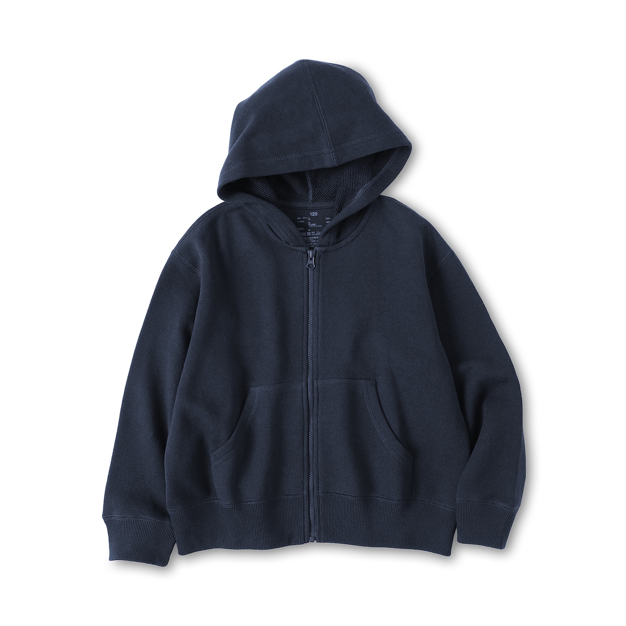 キッズ　裏毛スウェットフルジップパーカ