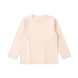 キッズ　綿天竺編みクルーネック長袖Ｔシャツ　無地