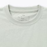 キッズ　綿天竺編みクルーネック長袖Ｔシャツ　無地