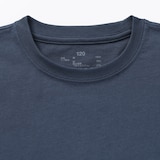 キッズ　綿天竺編みクルーネック長袖Ｔシャツ　無地