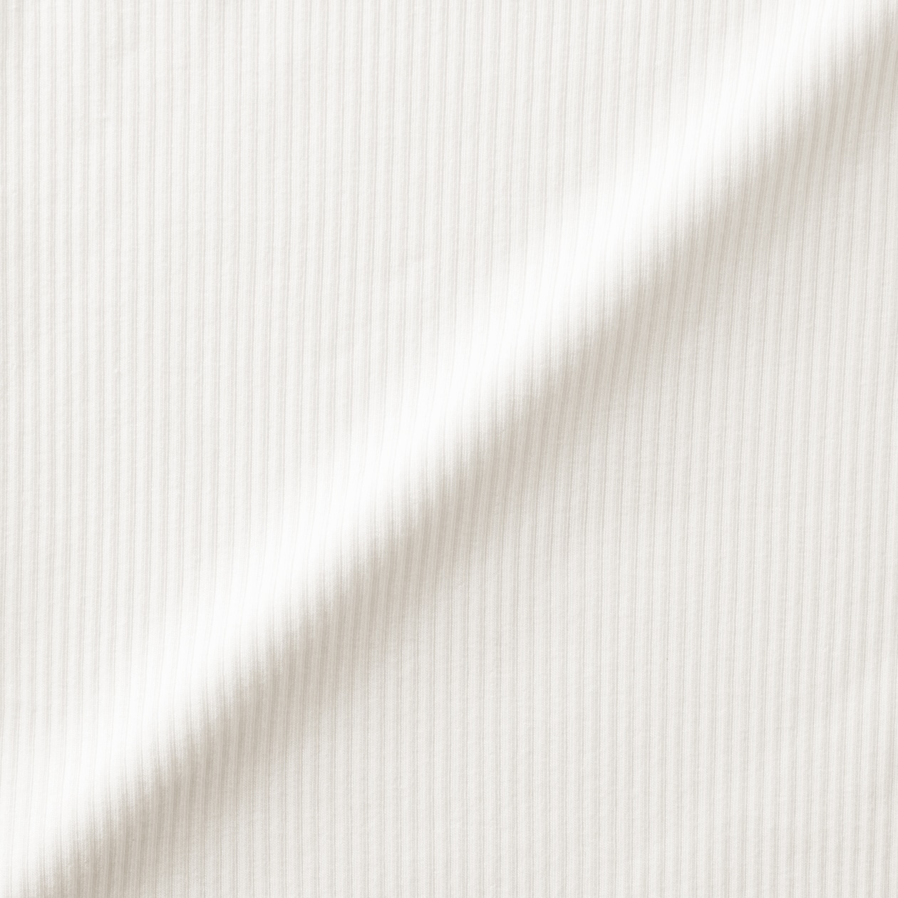 キッズ　ストレッチリブ編みモックネック長袖Ｔシャツ