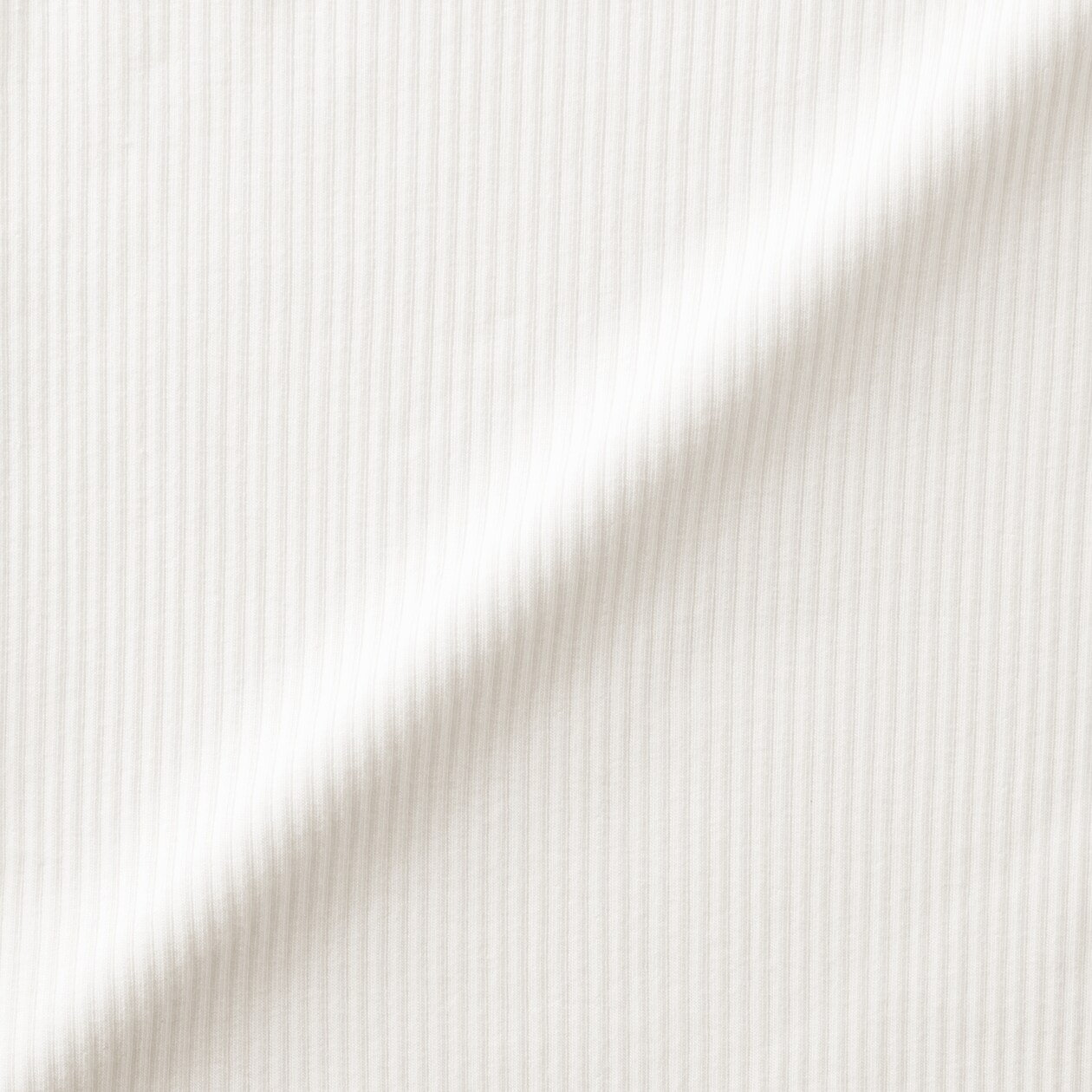 キッズ　ストレッチリブ編みモックネック長袖Ｔシャツ