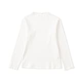 キッズ　ストレッチリブ編みモックネック長袖Ｔシャツ