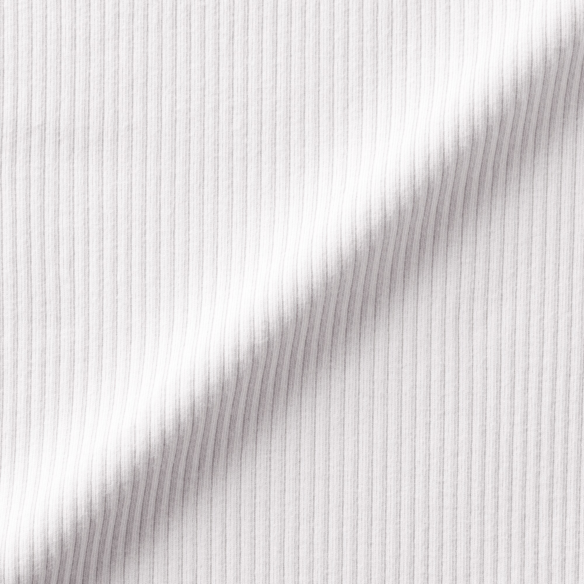 キッズ　ストレッチリブ編みモックネック長袖Ｔシャツ