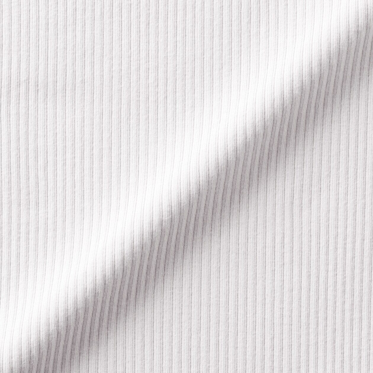 キッズ　ストレッチリブ編みモックネック長袖Ｔシャツ