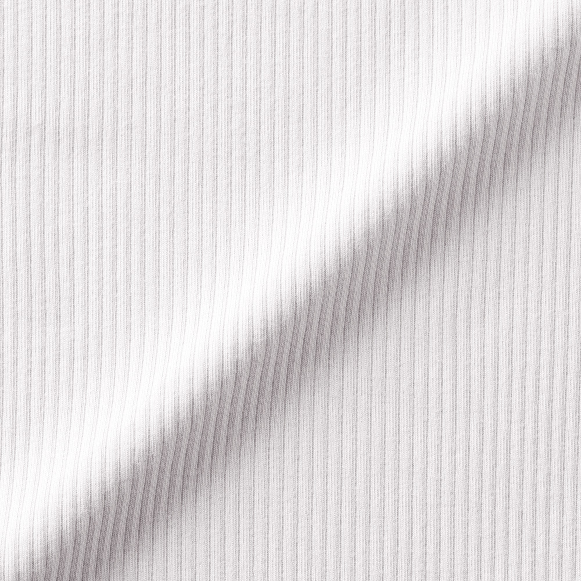 キッズ　ストレッチリブ編みモックネック長袖Ｔシャツ