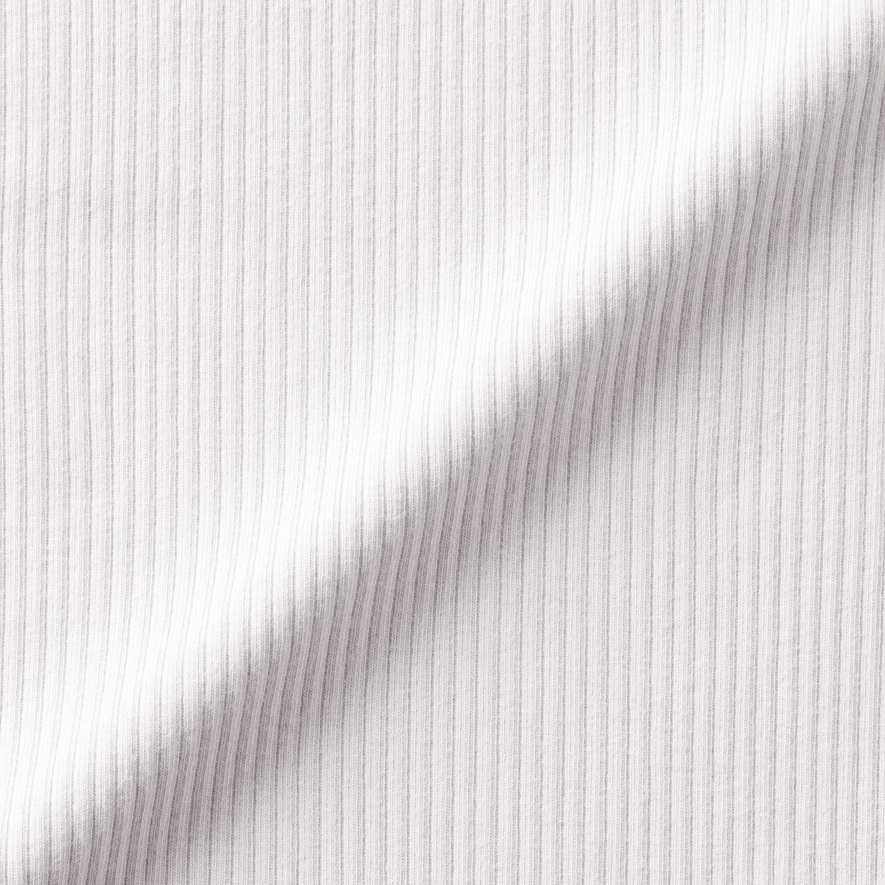 キッズ　ストレッチリブ編みモックネック長袖Ｔシャツ