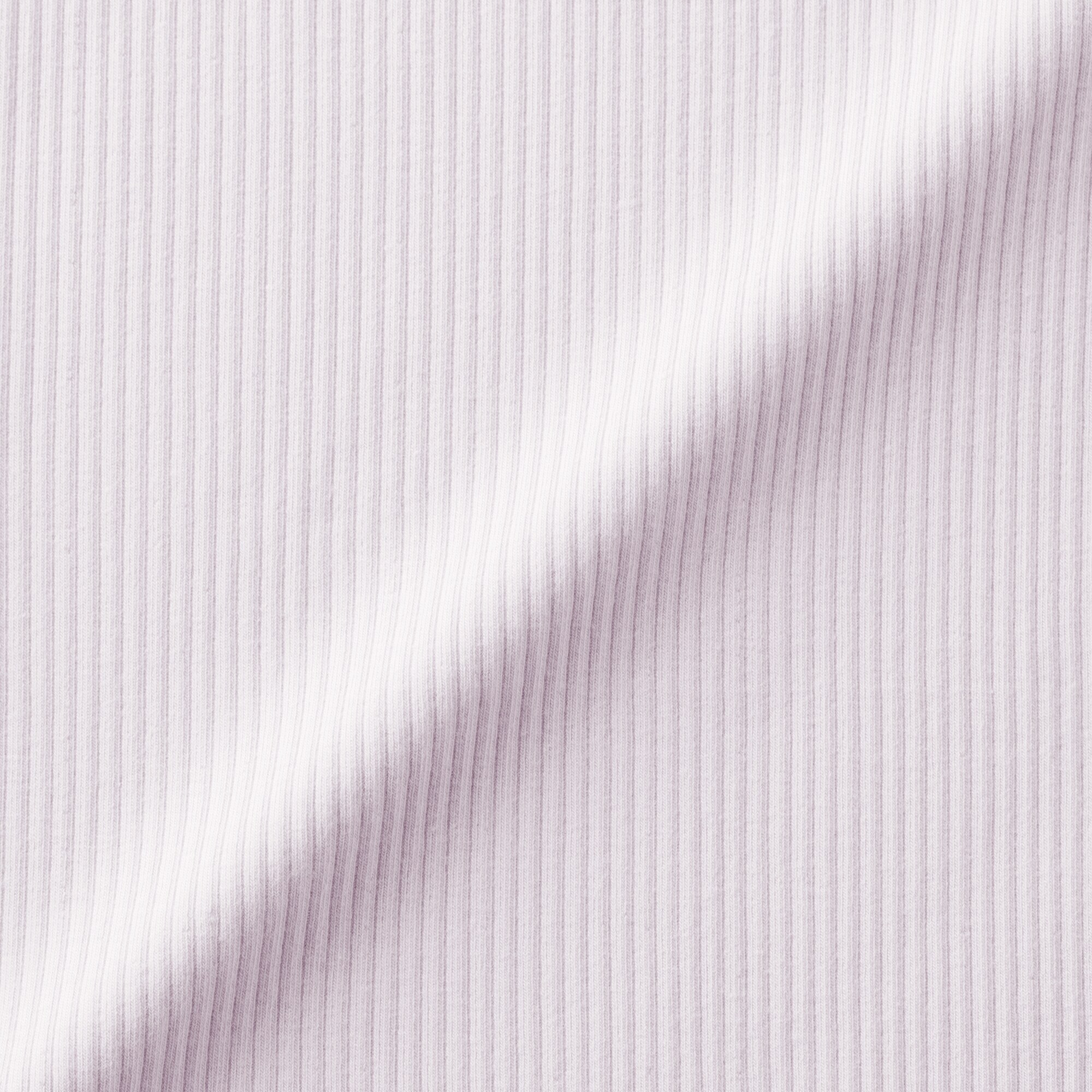 キッズ　ストレッチリブ編みモックネック長袖Ｔシャツ