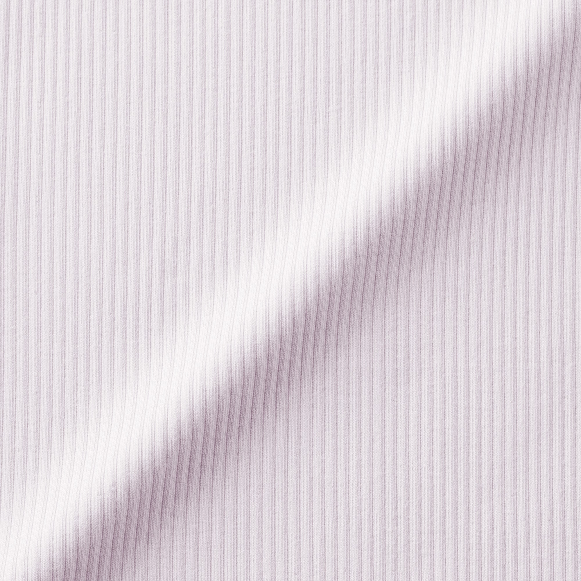 キッズ　ストレッチリブ編みモックネック長袖Ｔシャツ