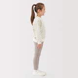 キッズ　接結編みスウェットシャツ