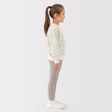 キッズ　接結編みスウェットシャツ