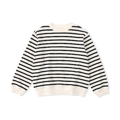 キッズ　接結編みスウェットシャツ