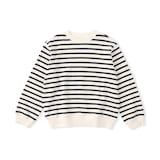 キッズ　接結編みスウェットシャツ