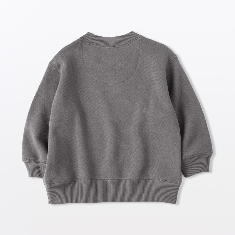 ベビー　あたまするっと　裏毛スウェットシャツ