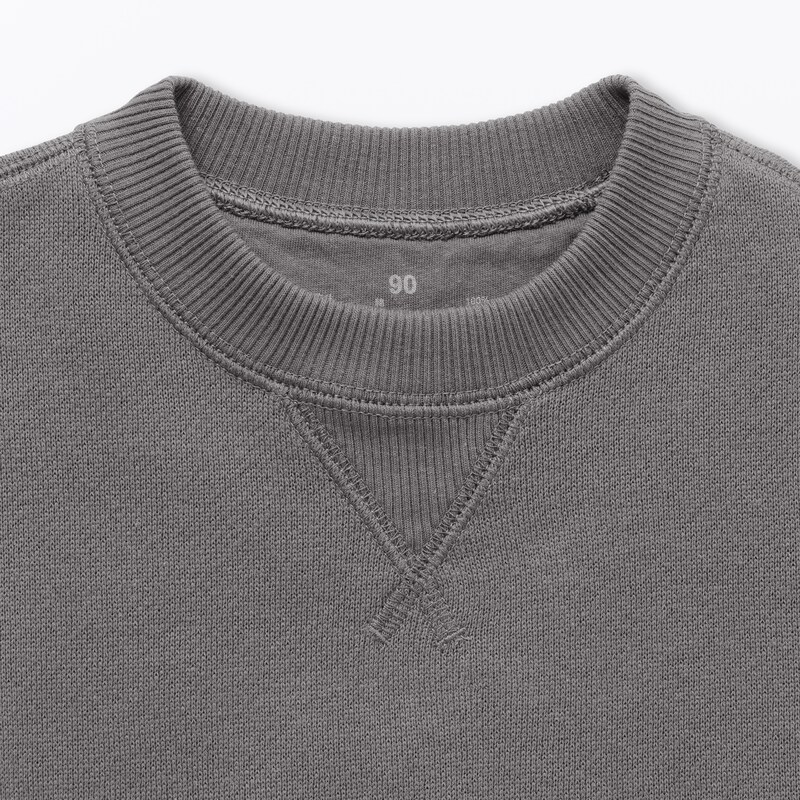 ベビー　あたまするっと　裏毛スウェットシャツ