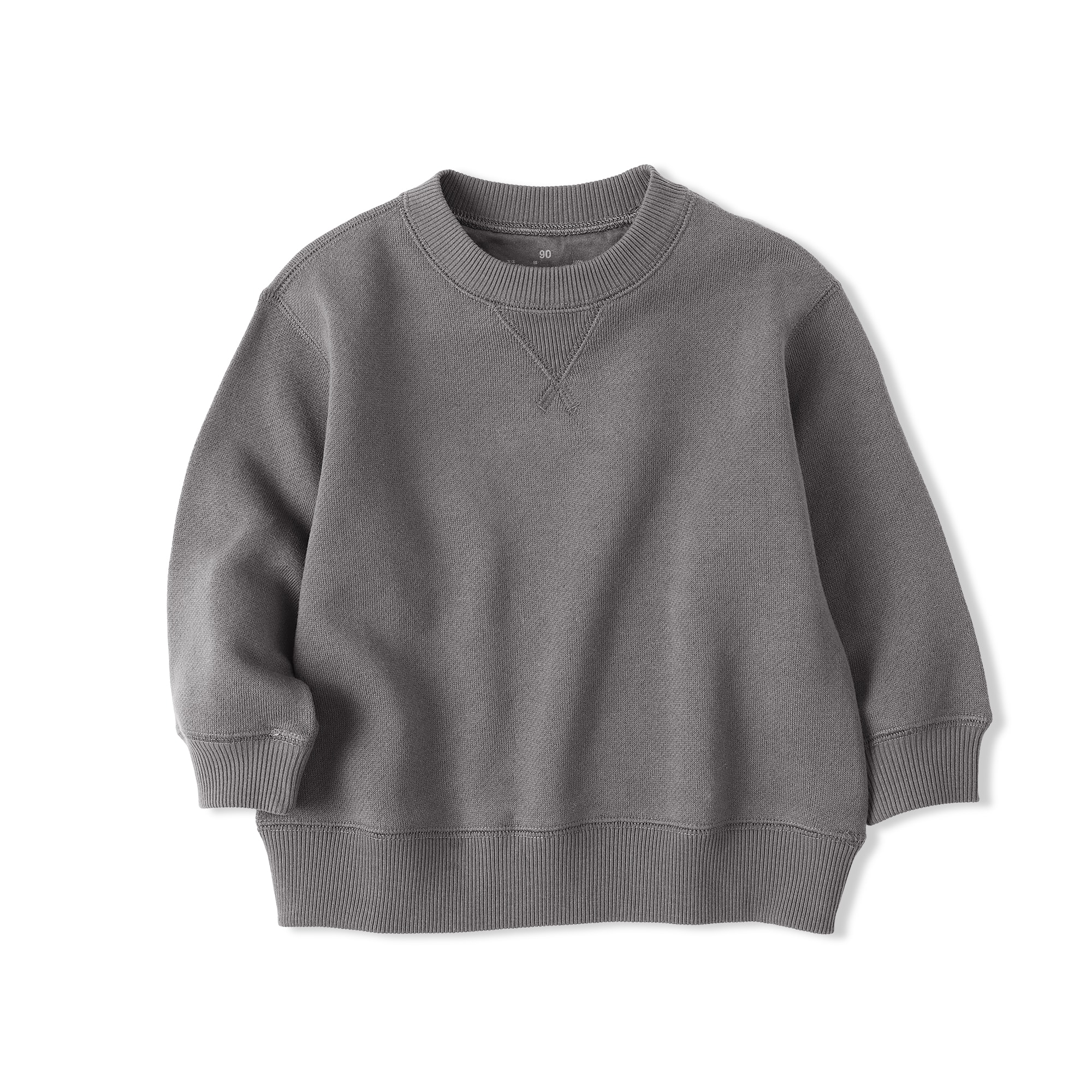 ベビー　あたまするっと　裏毛スウェットシャツ