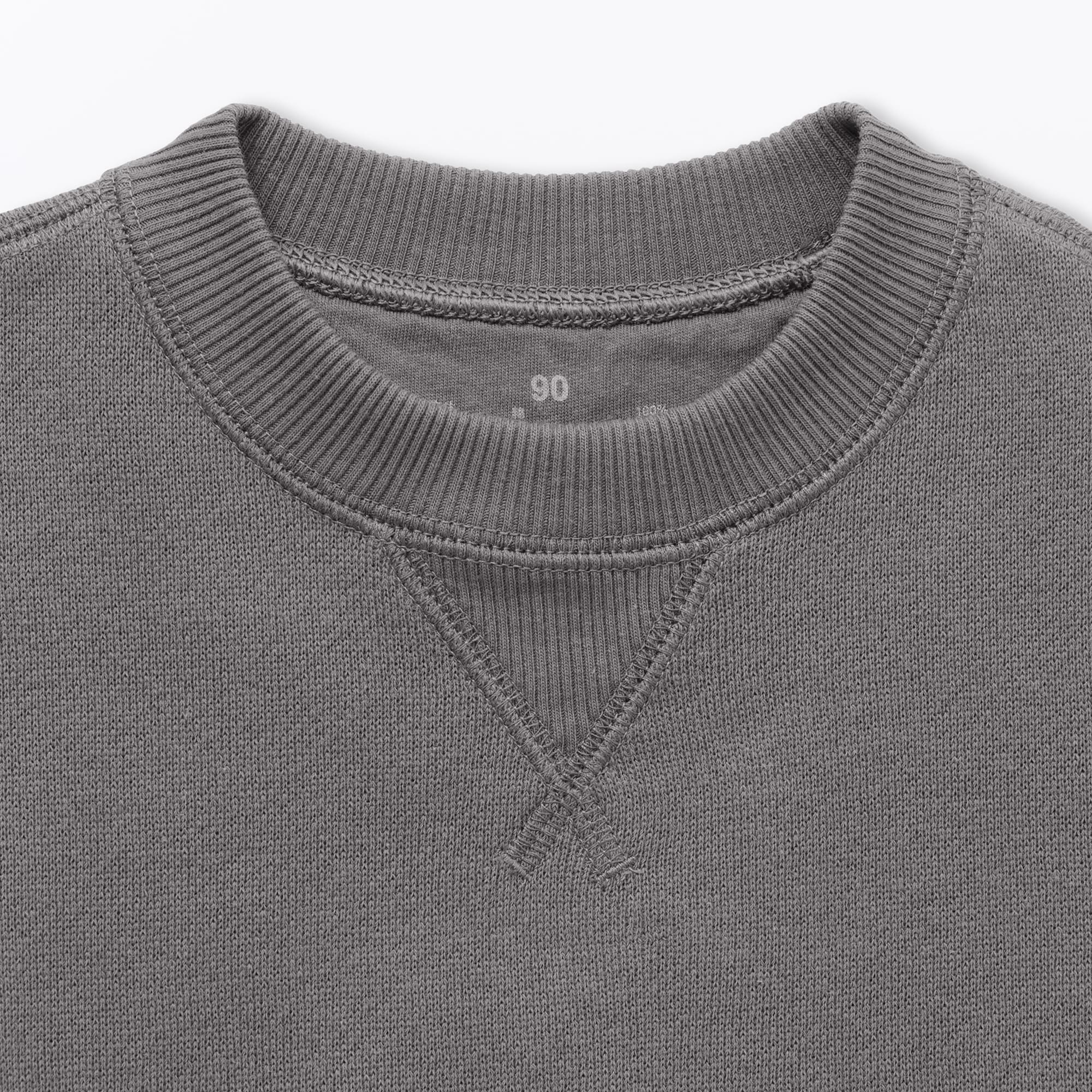 ベビー　あたまするっと　裏毛スウェットシャツ