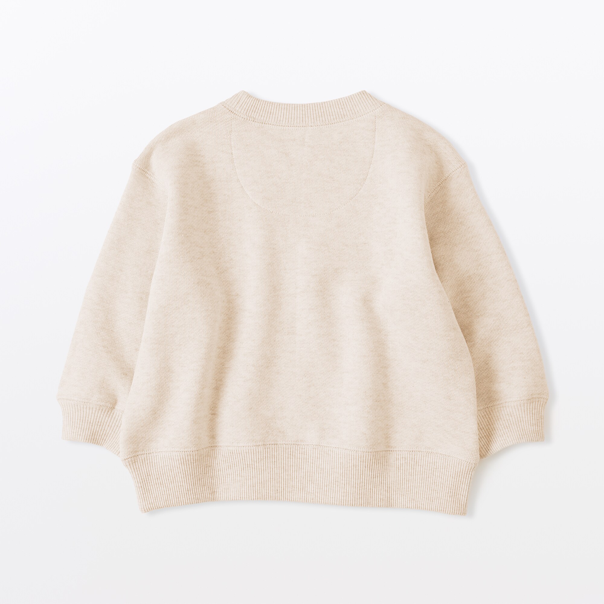 ベビー　あたまするっと　裏毛スウェットシャツ