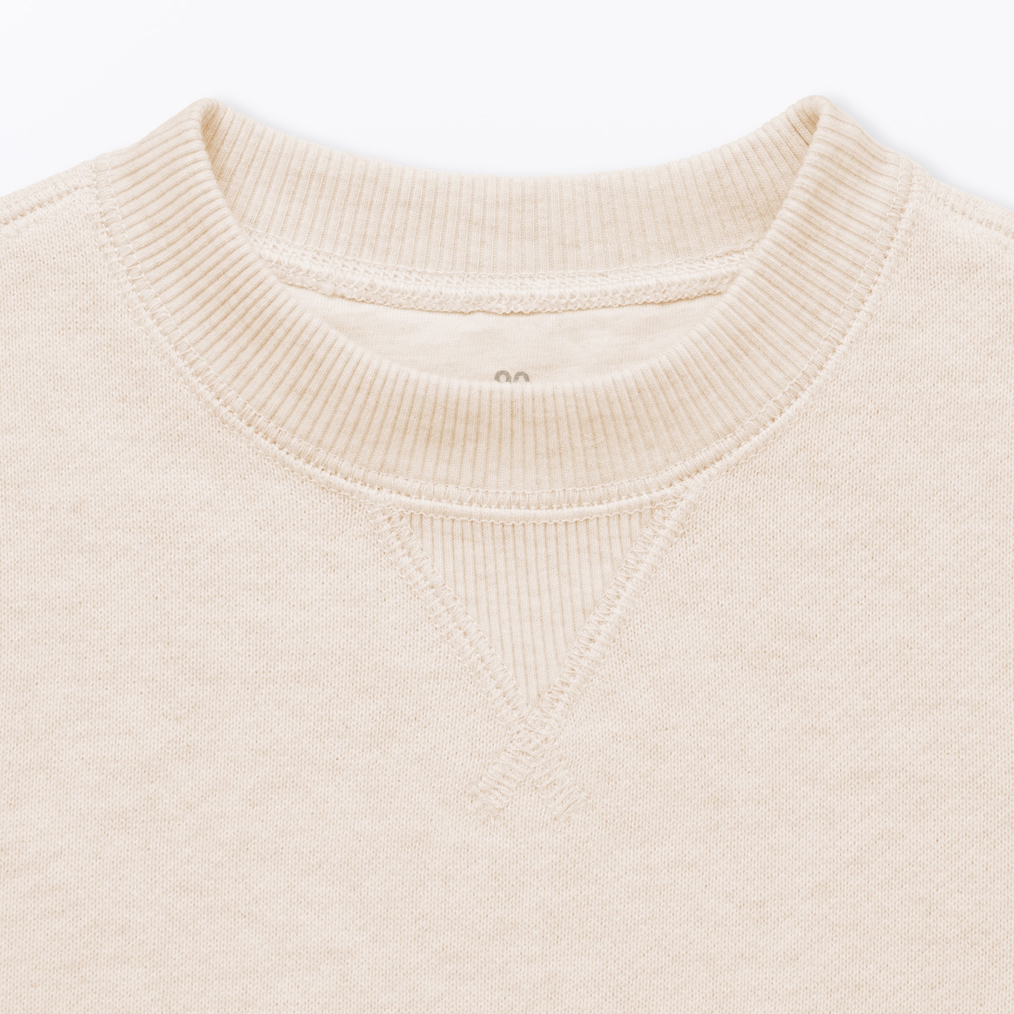 ベビー　あたまするっと　裏毛スウェットシャツ