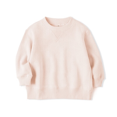 ベビー　あたまするっと　裏毛スウェットシャツ