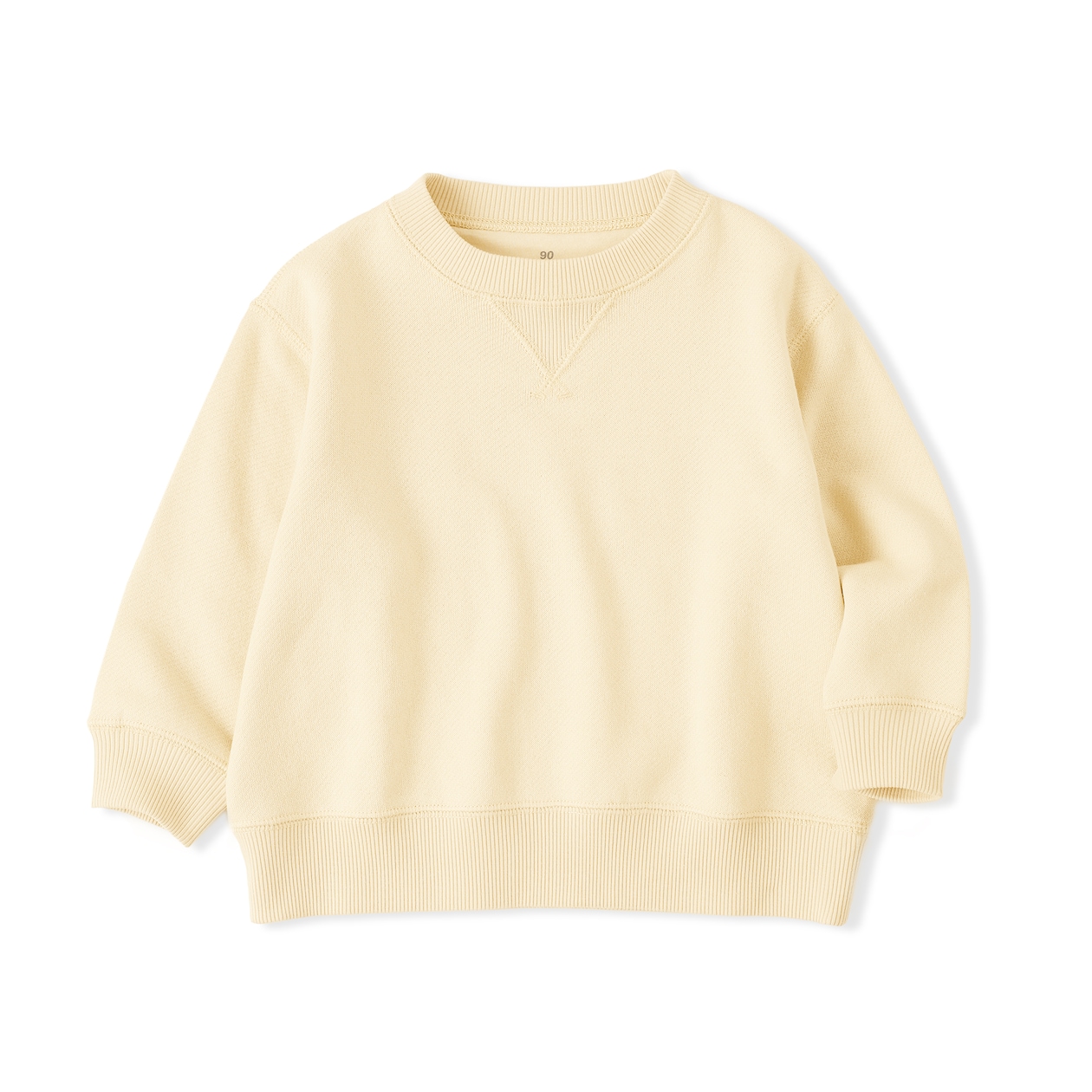 ベビー　あたまするっと　裏毛スウェットシャツ