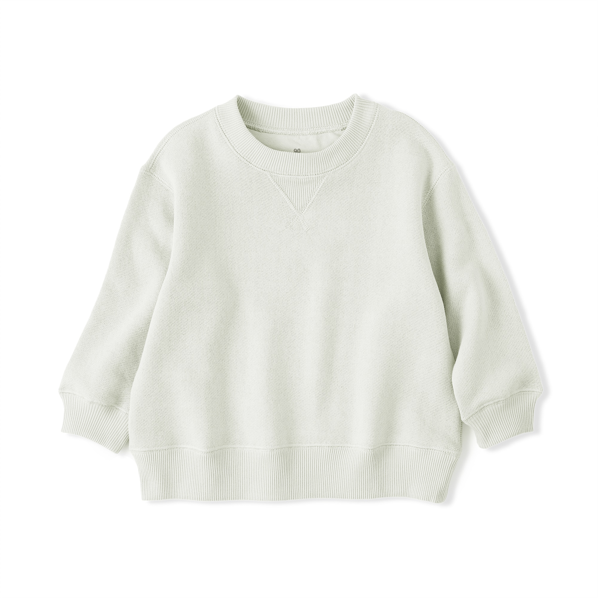 ベビー　あたまするっと　裏毛スウェットシャツ