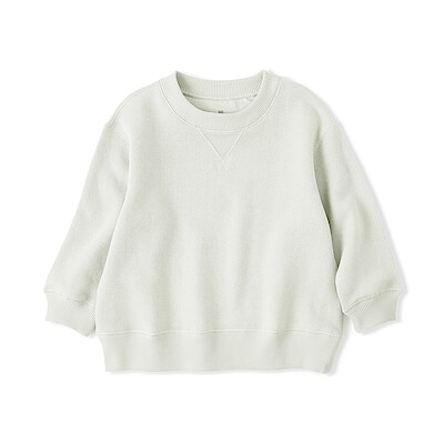 ベビー　あたまするっと　裏毛スウェットシャツ