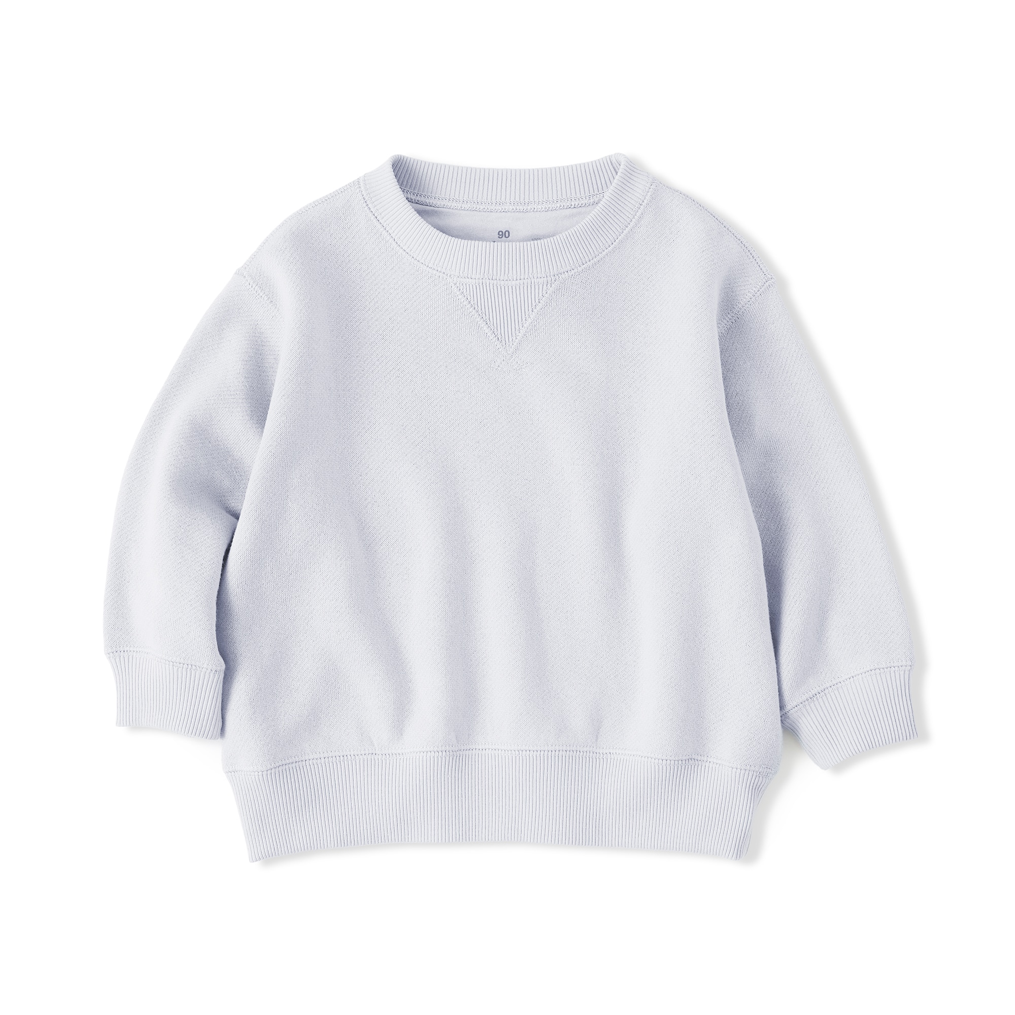 ベビー　あたまするっと　裏毛スウェットシャツ