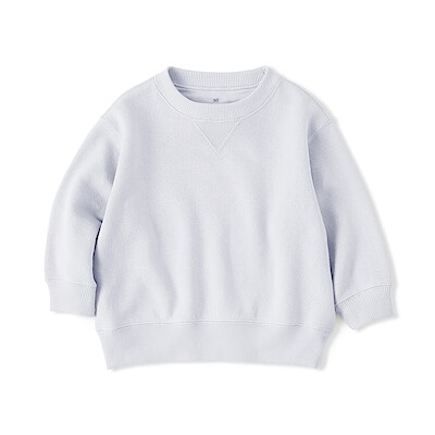 ベビー　あたまするっと　裏毛スウェットシャツ