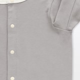 ベビー　脇に縫い目のないフライス編み長袖カバーオール