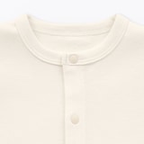 ベビー　脇に縫い目のないフライス編み長袖カバーオール