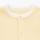 ベビー　脇に縫い目のないフライス編み長袖カバーオール