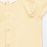 ベビー　脇に縫い目のないフライス編み長袖カバーオール