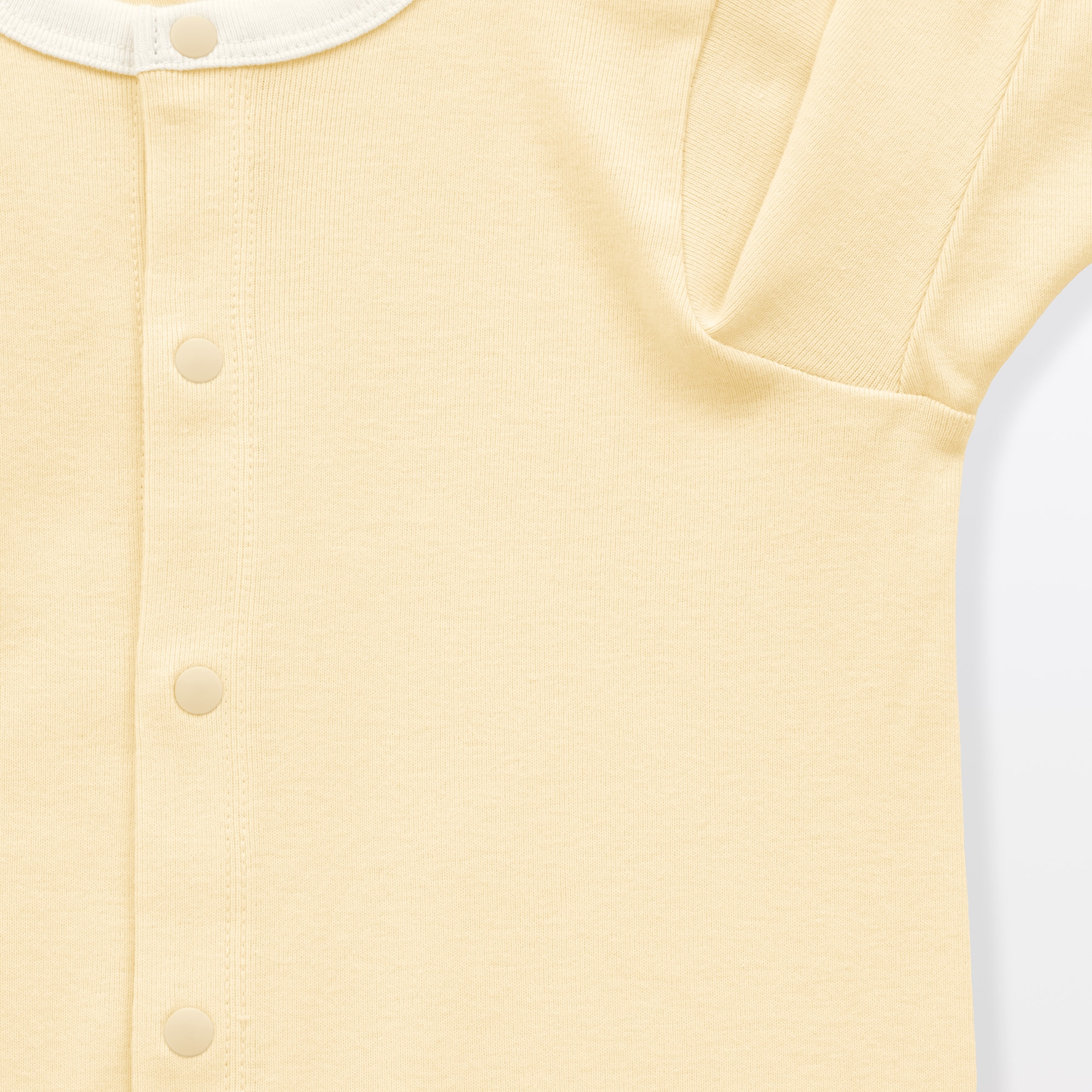 ベビー　脇に縫い目のないフライス編み長袖カバーオール