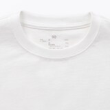 ベビー　あたまするっと　綿天竺編みクルーネック長袖Ｔシャツ　無地