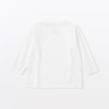 ベビー　あたまするっと　綿天竺編みクルーネック長袖Ｔシャツ　無地