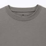ベビー　あたまするっと　綿天竺編みクルーネック長袖Ｔシャツ　無地