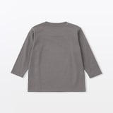 ベビー　あたまするっと　綿天竺編みクルーネック長袖Ｔシャツ　無地