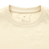 ベビー　あたまするっと　綿天竺編みクルーネック長袖Ｔシャツ　無地