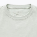 ベビー　あたまするっと　綿天竺編みクルーネック長袖Ｔシャツ　無地