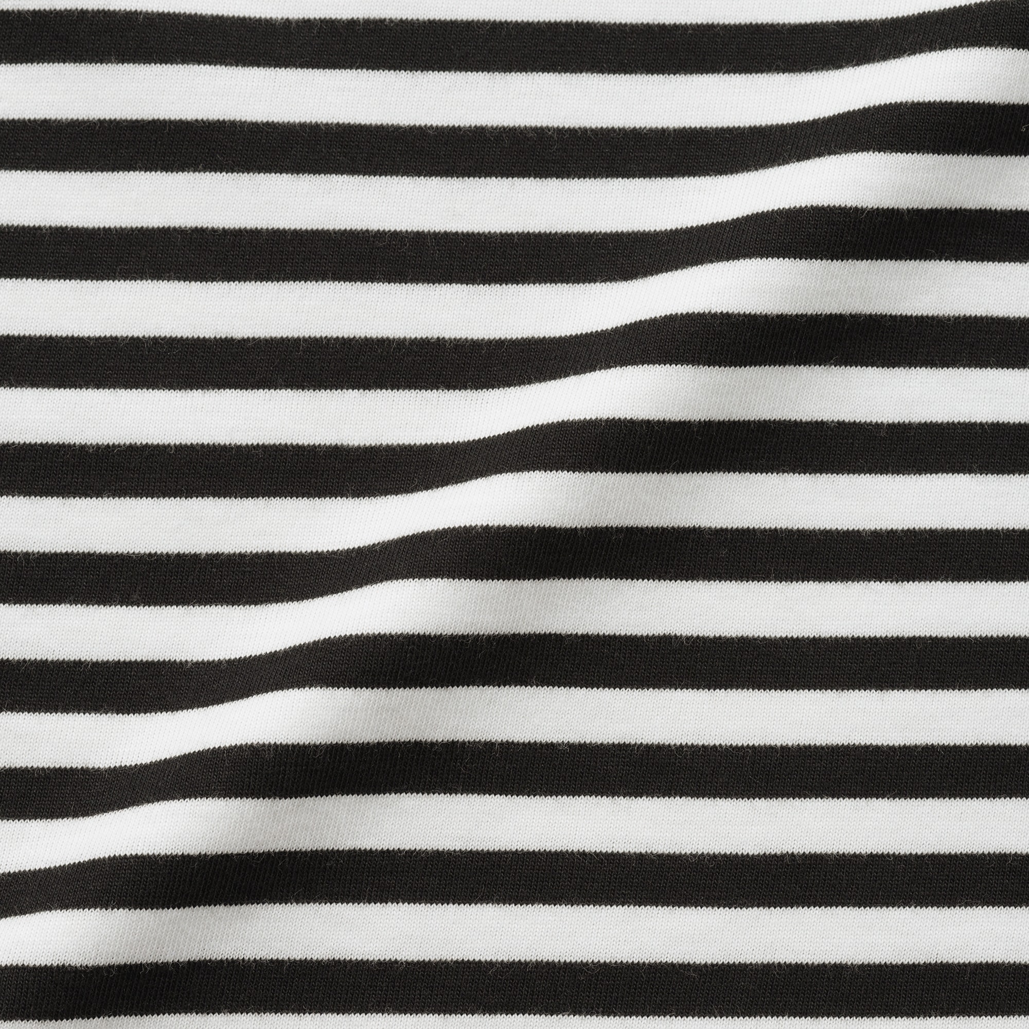 ベビー　あたまするっと　綿天竺編みクルーネック長袖Ｔシャツ　ボーダー