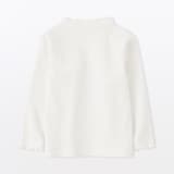 ベビー　ストレッチリブ編みモックネック長袖Ｔシャツ