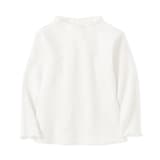 ベビー　ストレッチリブ編みモックネック長袖Ｔシャツ