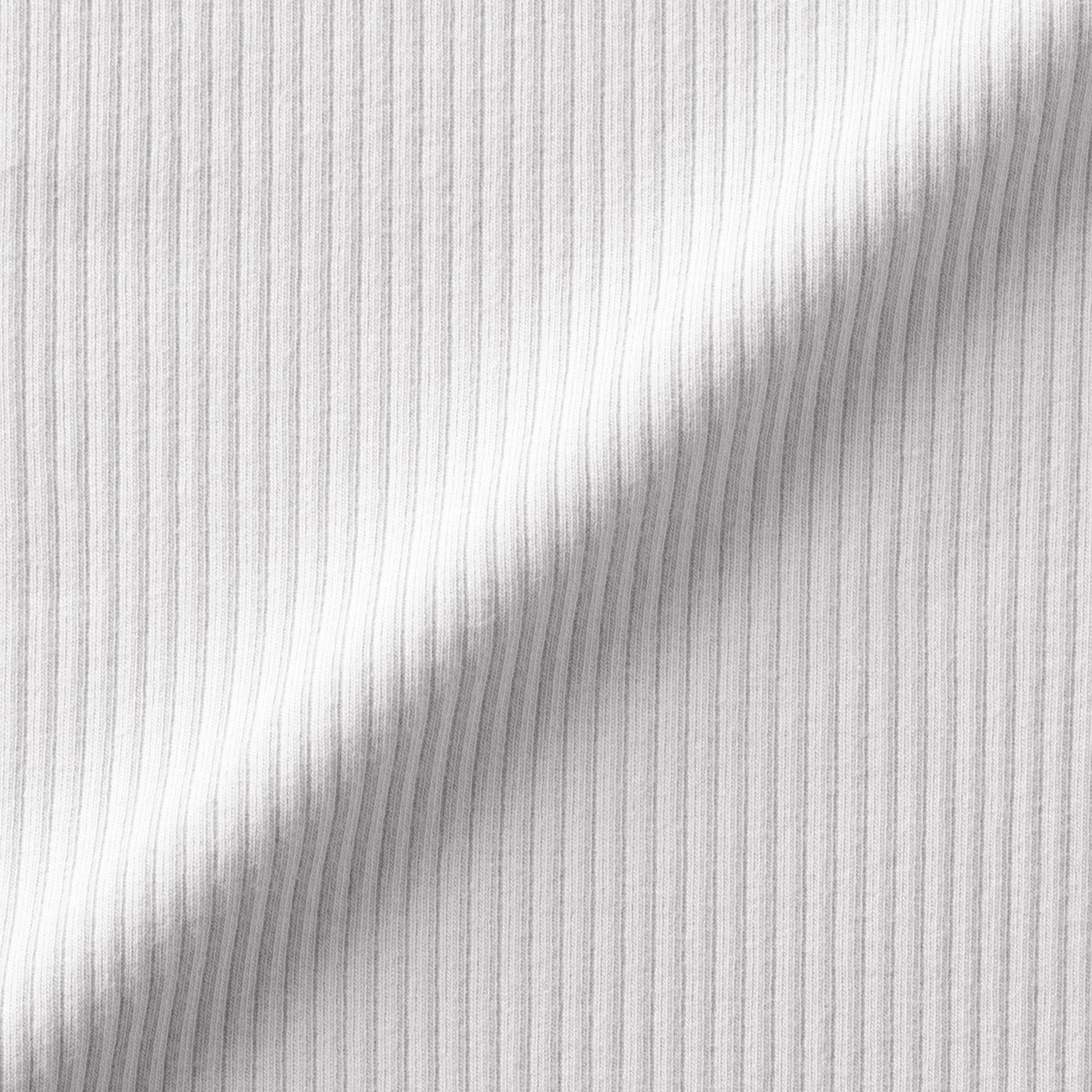 ベビー　ストレッチリブ編みモックネック長袖Ｔシャツ