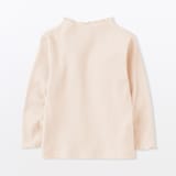 ベビー　ストレッチリブ編みモックネック長袖Ｔシャツ