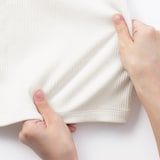 ベビー　ストレッチリブ編みモックネック長袖Ｔシャツ