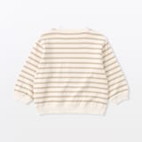 ベビー　あたまするっと　接結編みスウェットシャツ