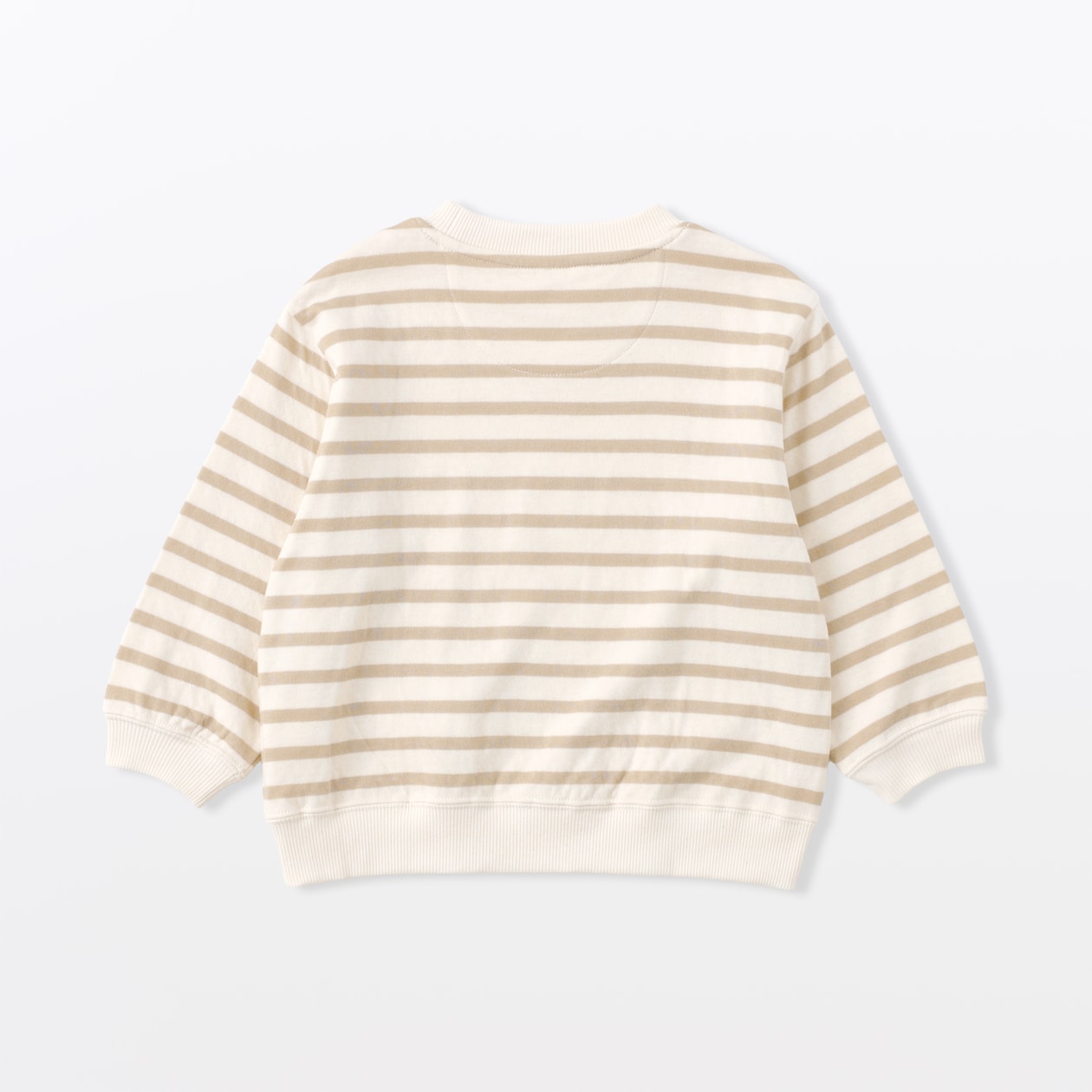 ベビー　あたまするっと　接結編みスウェットシャツ