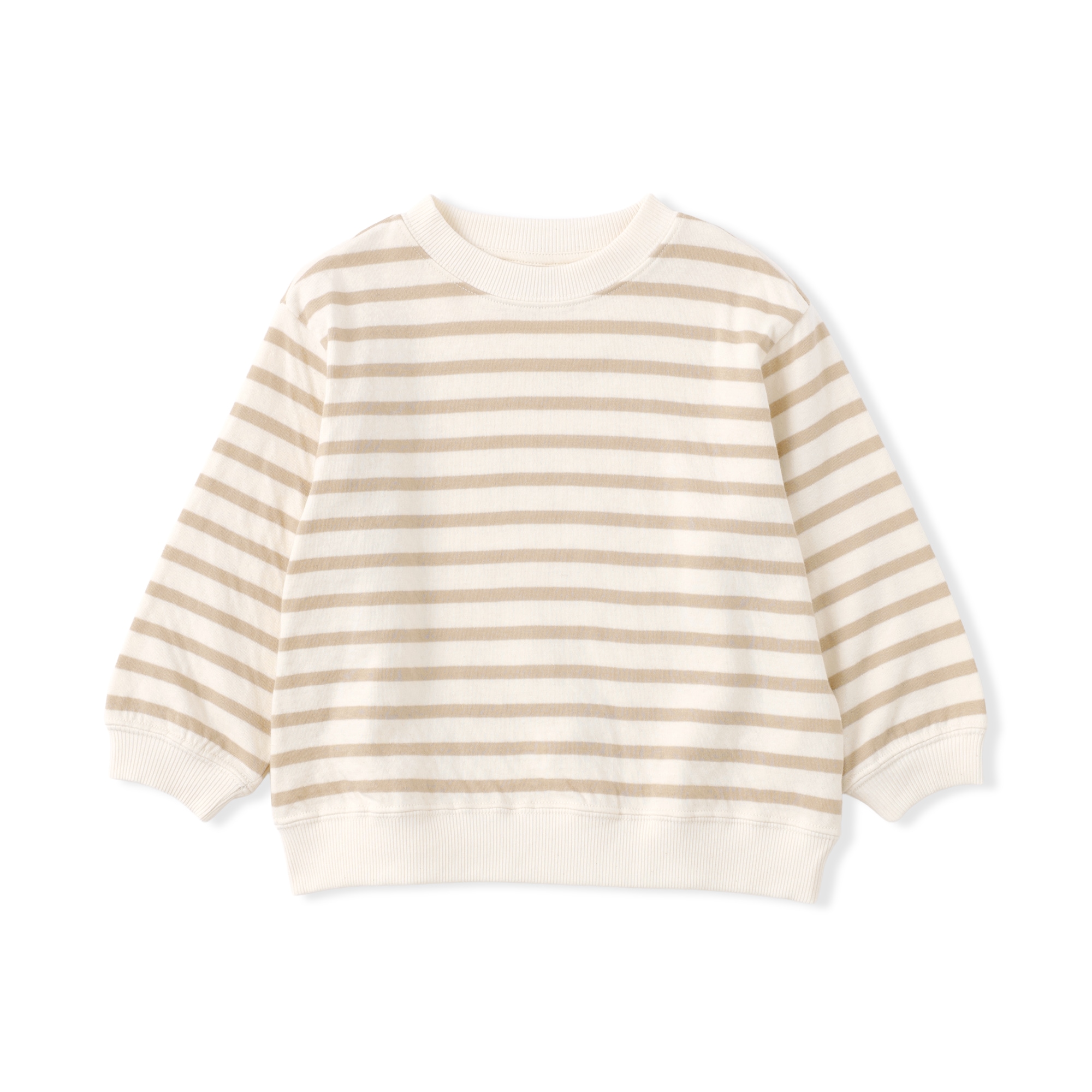 ベビー　あたまするっと　接結編みスウェットシャツ