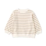 ベビー　あたまするっと　接結編みスウェットシャツ